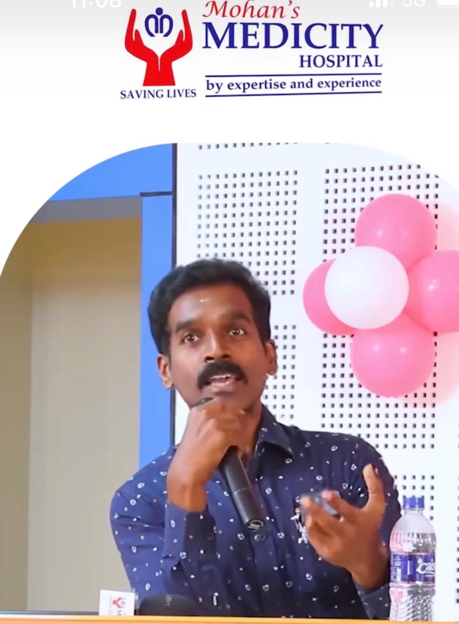 Dr. Satishkumar at a public seminar